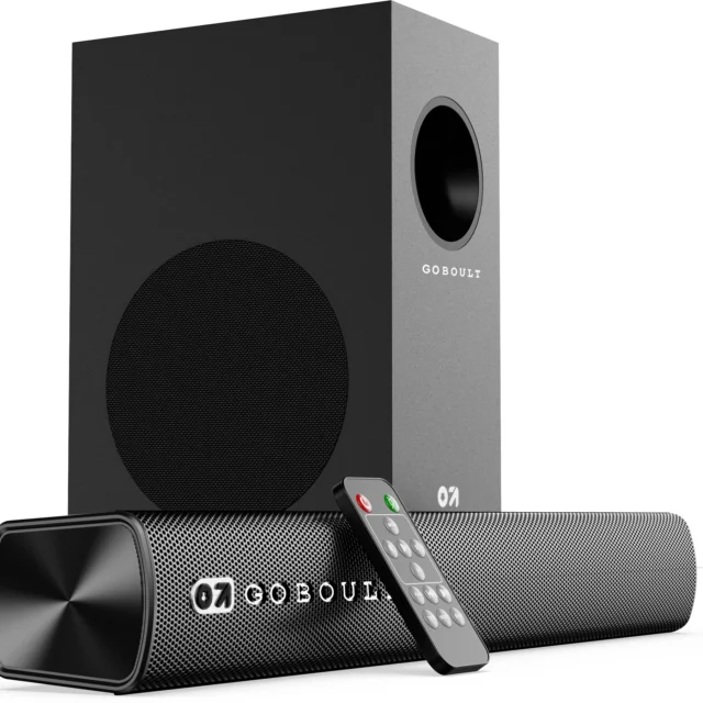 GOBOULT Bassbox X60 with Subwoofer, 60W Power, 2.1 Channel, 3 EQ Modes 60 W Bluetooth Soundbar